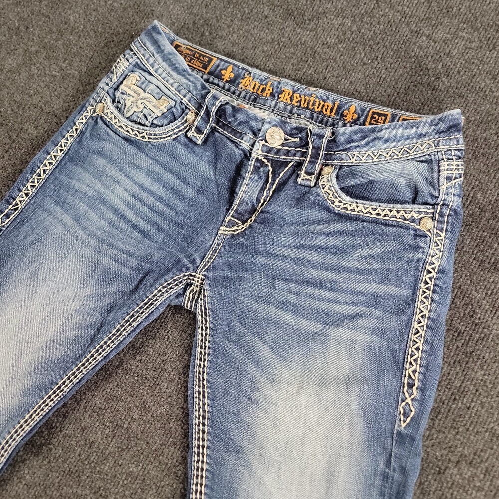 Rock Revival Kai Straight Leg Jeans Size 29